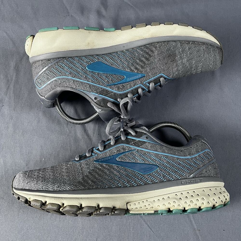 Brooks Ghost 12 Women's Size 9 Gray Running Shoes Fitness Sneakers 1203051B403